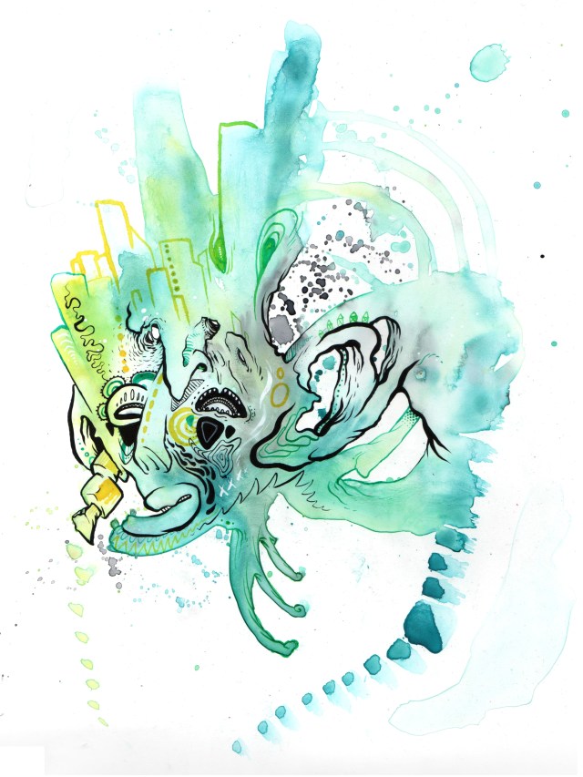 Gloenn Berlin Swamp Fest 2018_mask on stone